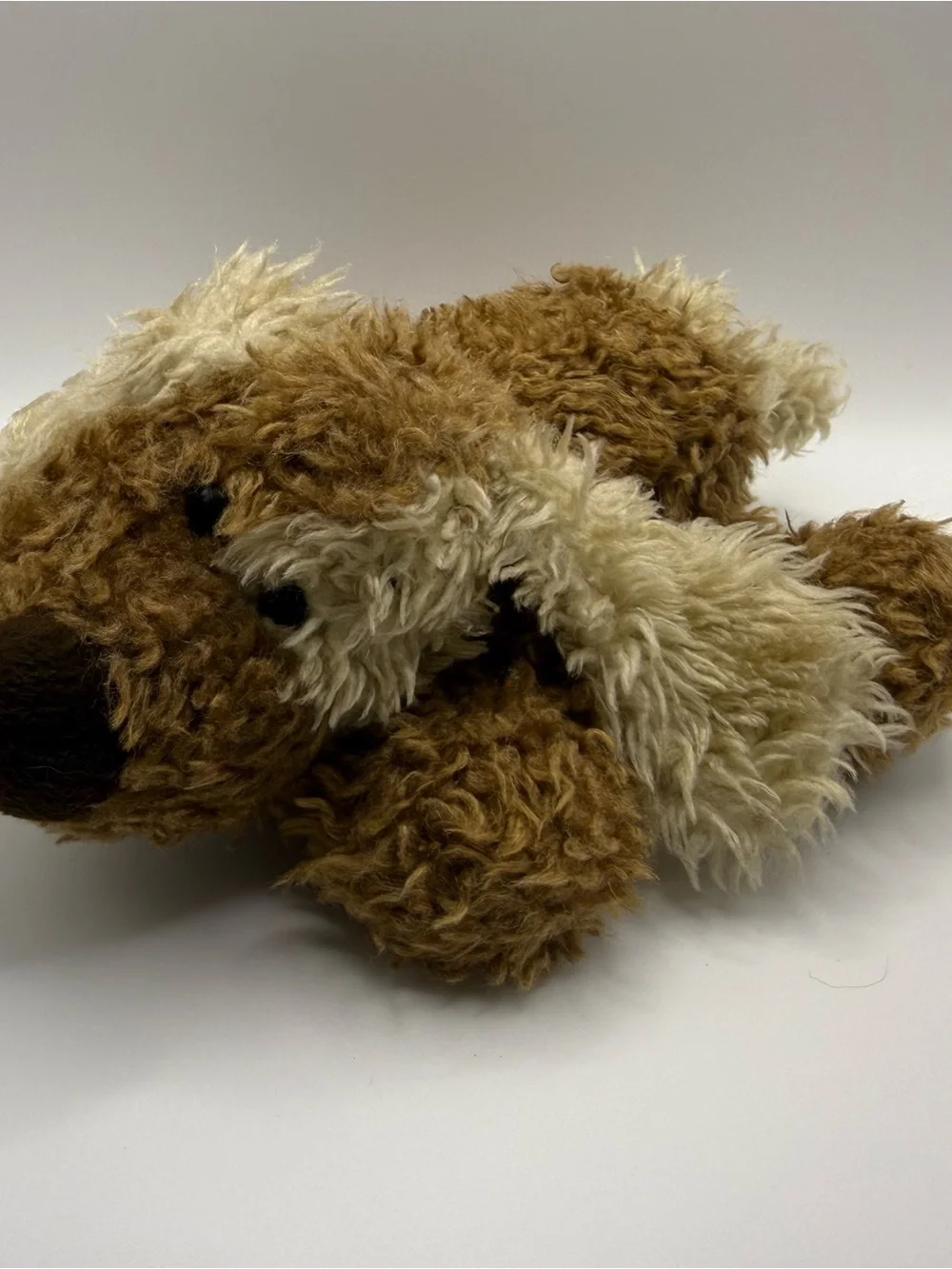 Vintage 1999 Rare Ganz “Puppers” H3421  Brown/Cream Scruffy Dog Plush (GZPL-02)